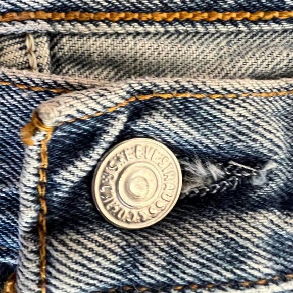 Levi's 501 Jeans Men 42 X 34 Denim Straight Leg Button Fly Made in USA VTG Retro - Picture 14 of 16